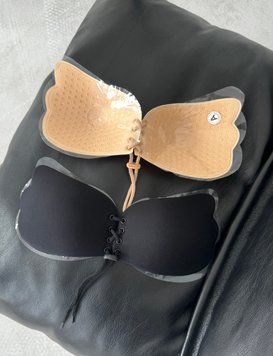 Fly bra "метелик" на зав'язках, Чорний, Чашка В, Чорний Б019 фото